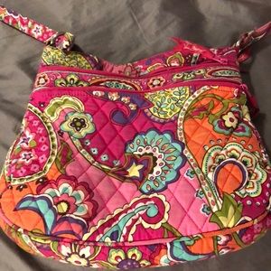Vera Bradley pink triple zip hipster